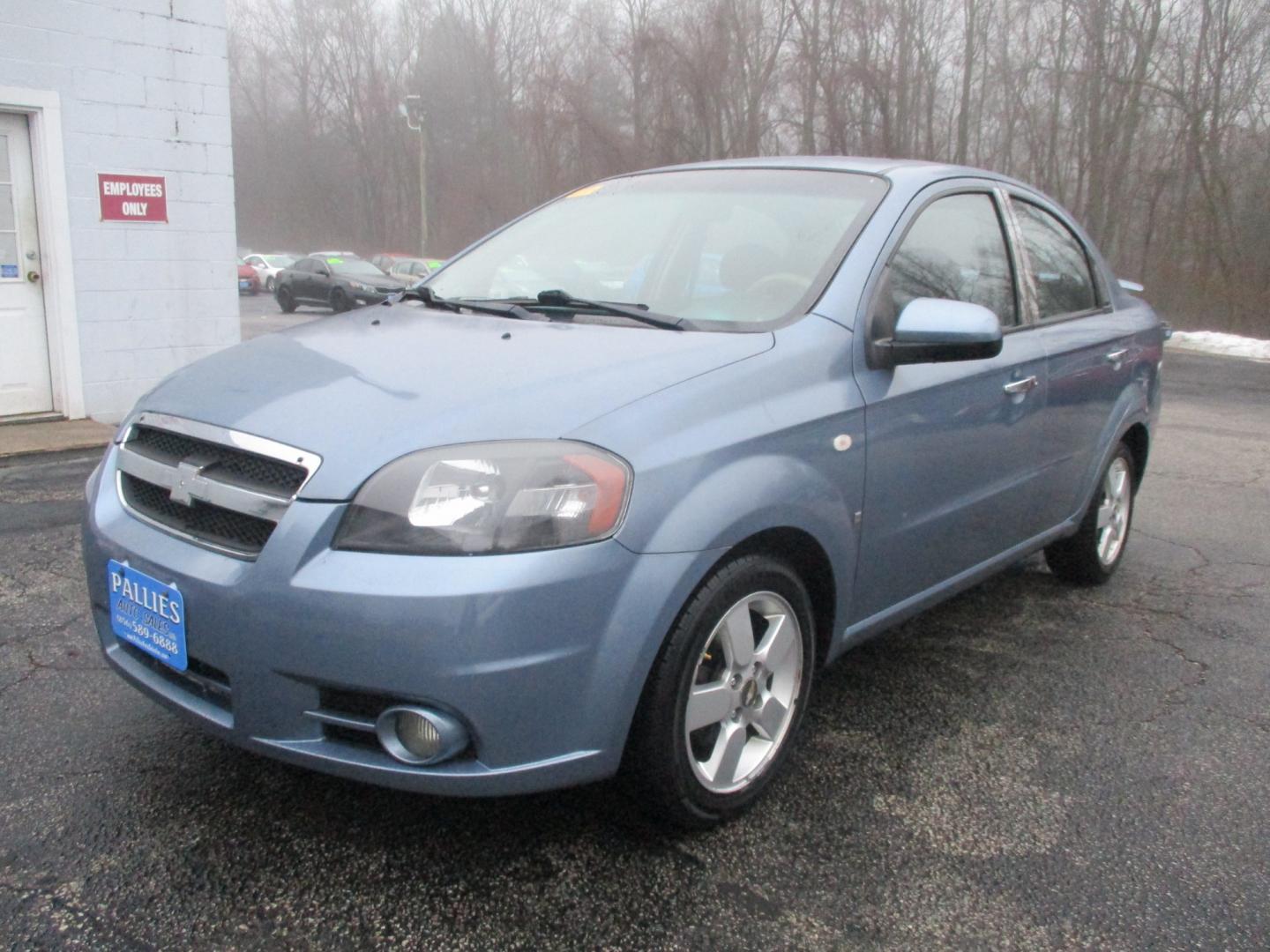 2008 BLUE Chevrolet Aveo LT 4-Door (KL1TG56628B) with an 2.2L L4 DOHC 16V engine, AUTOMATIC transmission, located at 540a Delsea Drive, Sewell, NJ, 08080, (856) 589-6888, 39.752560, -75.111206 - Photo#0